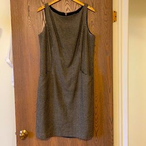 Ralph Lauren Size 16 Houndstooth Dress w/ Pockets